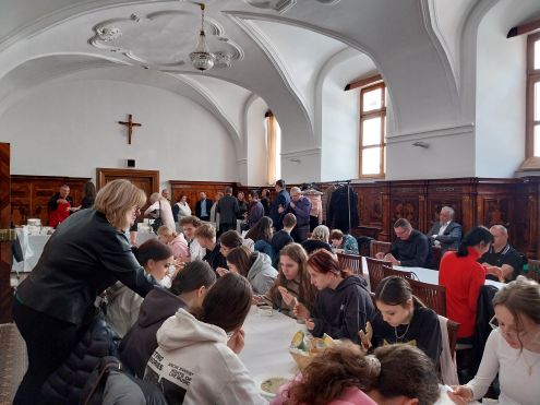 Jeden z okamihov podujatia v refektári.